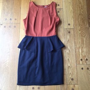 Adorable orange and blue dress
